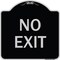 Signmission Parking Lot No Exit Heavy-Gauge Aluminum Architectural Sign, 18" L, 18" H, BS-1818-23420 A-DES-BS-1818-23420 - alternate 1